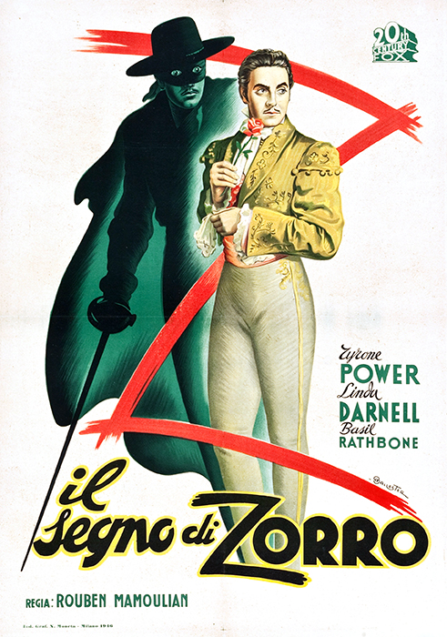 Il segno di zorro – Manifesto (1 foglio)