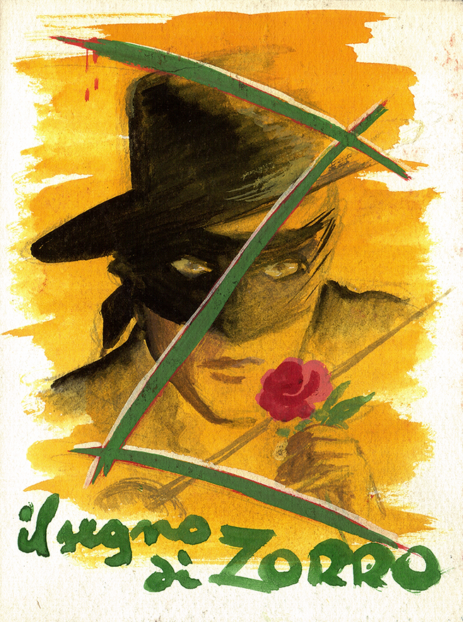 Il segno di zorro – Schizzo 1