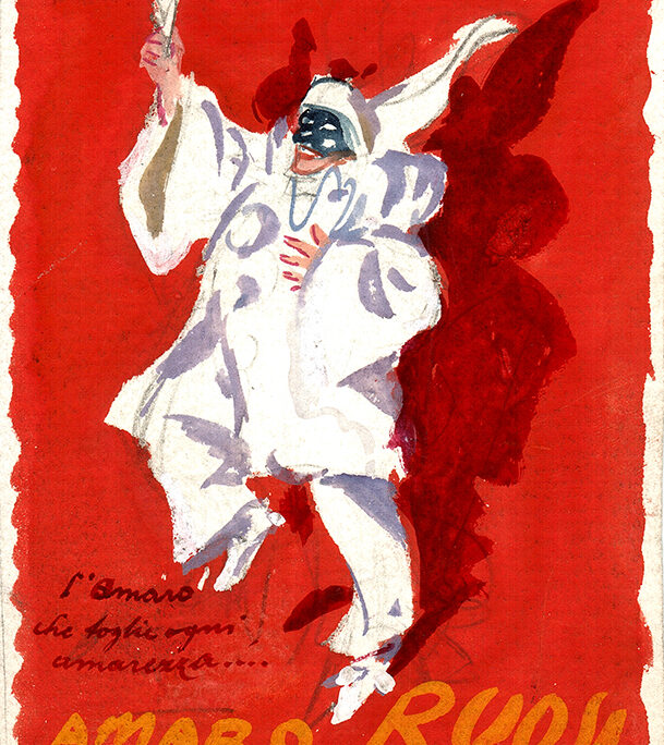 Amaro Ruosi – Pulcinella – Schizzo