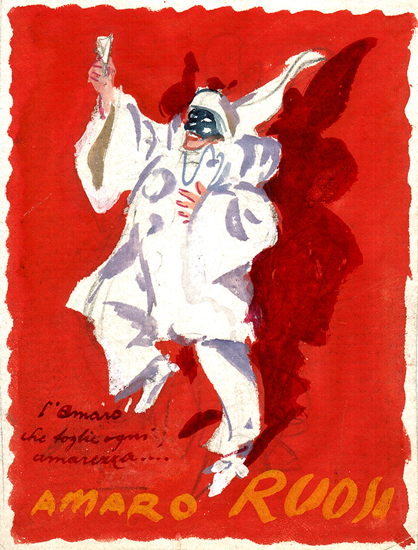 Amaro Ruosi – Pulcinella – Schizzo