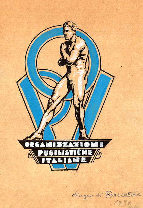 OPI_Organizzazione Pugilistiche Italiane Logo – Schizzo